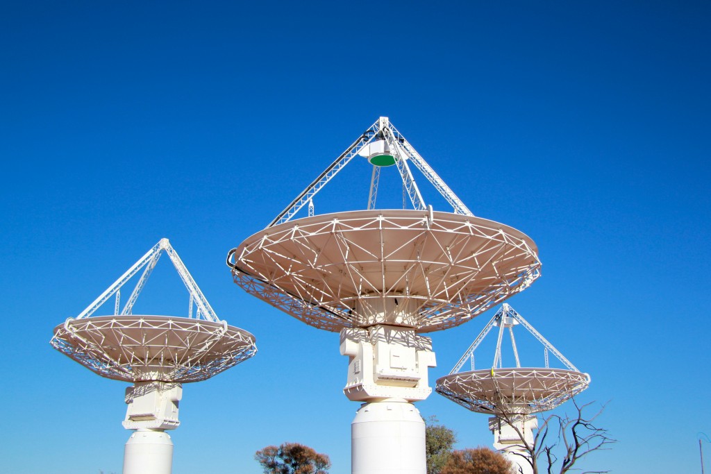 Caption: ASKAP (credit: CSIRO).