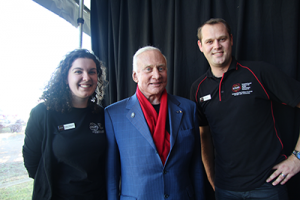 Dr Buzz Aldrin with ICRAR outreach staff.