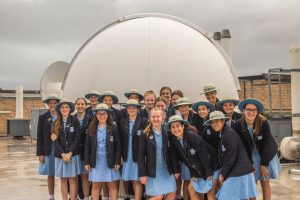 Iona Presentation Students visiting SPIRIT 1 & 2 on the UWA campus. 