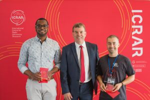 Ahmed Elagali (ICRAR-UWA), Dave Kelly MP, and Sam McSweeney (ICRAR-Curtin)