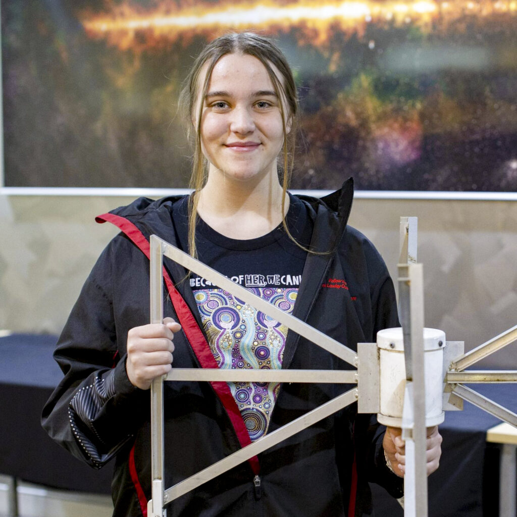 Alana Dooley is an Indigenous student from Warwick Senior High School. Alana has been inspired to study science at university, and to pursue a science-based career, due to her experience as an ICRAR work experience student. In 2020 she won an Indigenous STEM Award from the CSIRO.